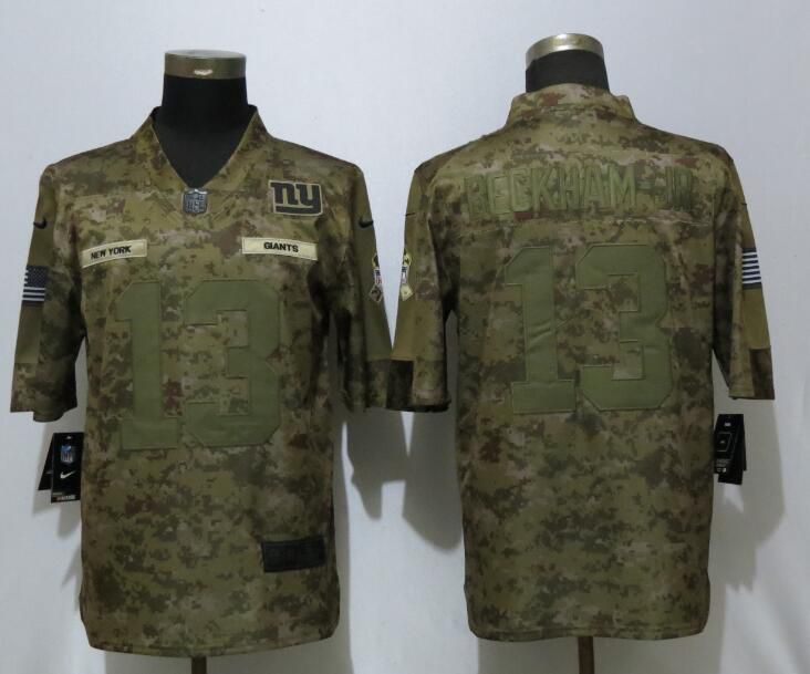 Men New York Giants #13 Beckham jr Nike Camo Salute to Service Limited NFL Jerseys->new york giants->NFL Jersey